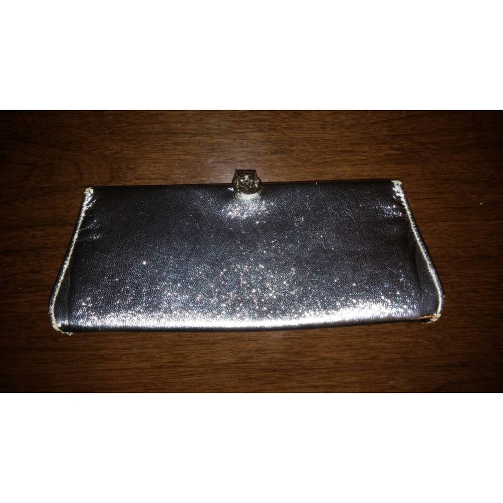 Vintage‎ glamorous silver clutch evening bag